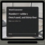 number to word converter